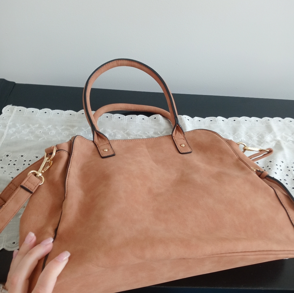 Rosetti Tan With A Design Also Has A Long Strap P… - image 5